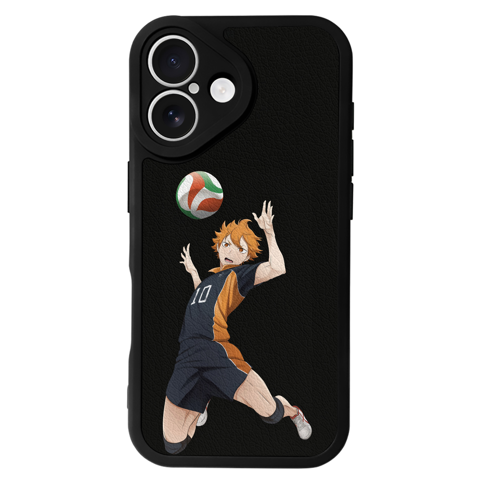 （画像用） ハイキュー!! Haikyu!! 【iPhone 16シリーズ対応】シリコンスマホケース（レザー調） 材質：シリコン